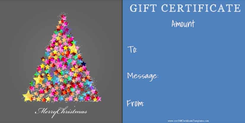 photo gift certificate template