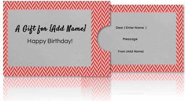 diy gift card with holder
