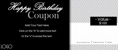 Birthday coupons