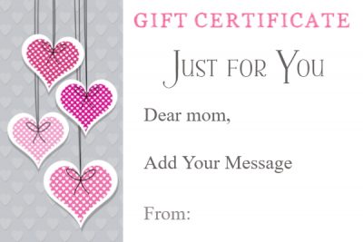 Mom Gift Certificate