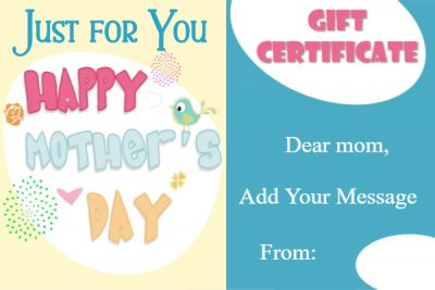 Free Mother's Day gift cards