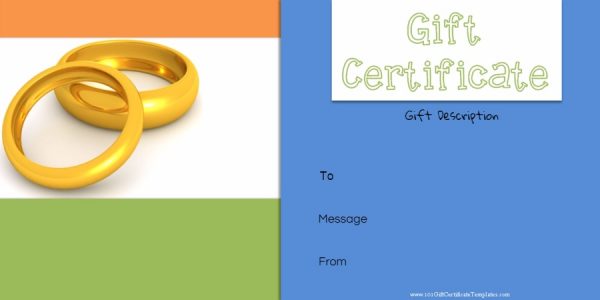 Anniversary gift certificate template