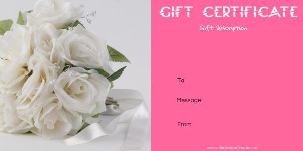 Wedding gift voucher