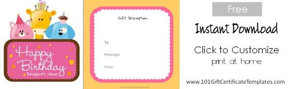 free gift certificate template