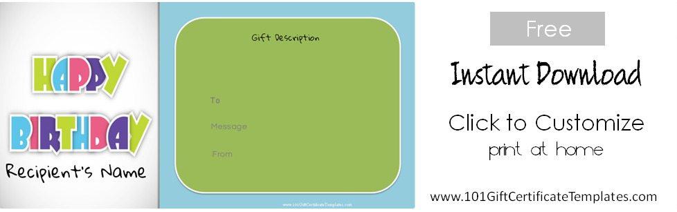 Free Printable Gift Certificate Templates Online