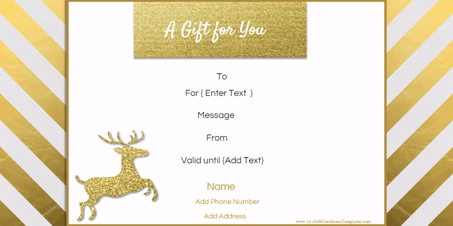 Free Editable Christmas Gift Certificate Template | 23 Designs