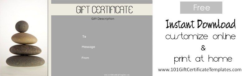 gift certificate free template