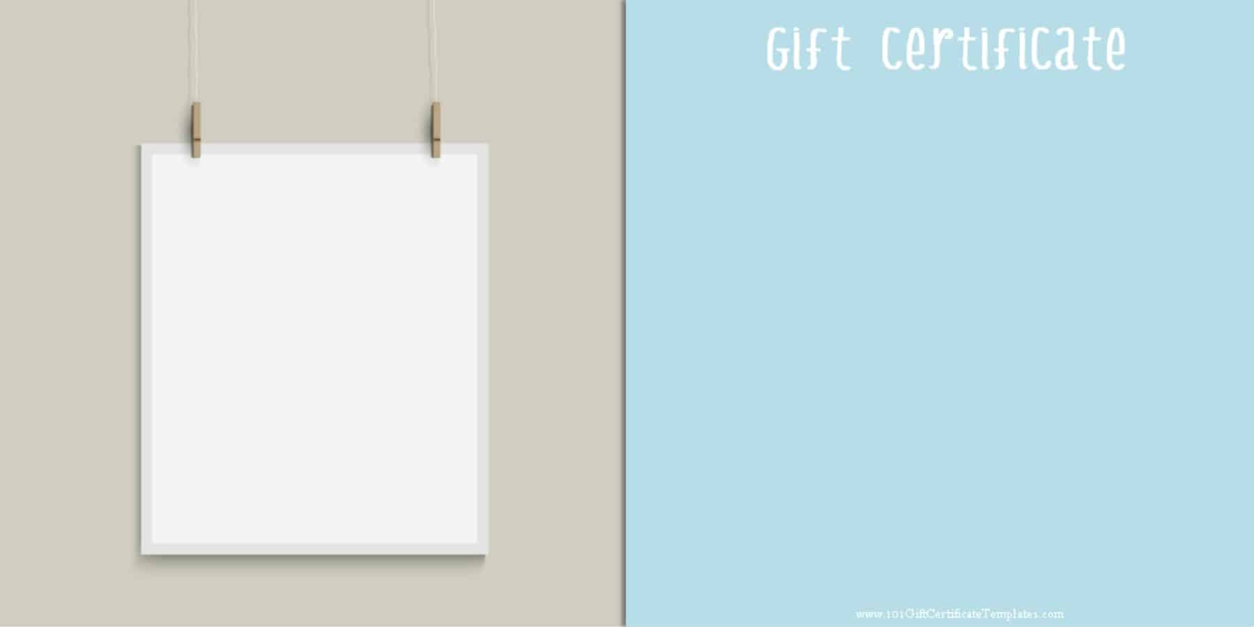 Printable Gift Certificate Templates