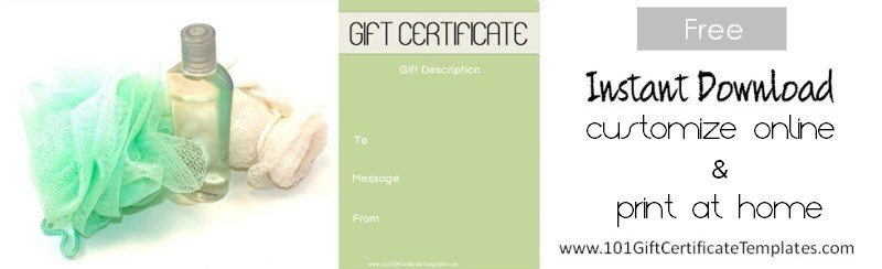 spa voucher certificate