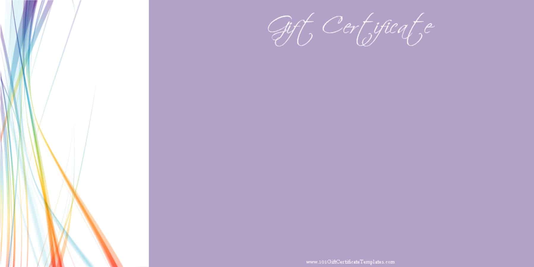 Printable Gift Certificate Templates