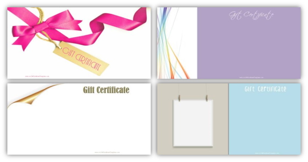 gift certificates that are customizable on this site