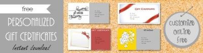 Gift Certificate Templates