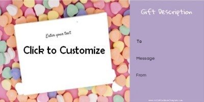 Valentine card template