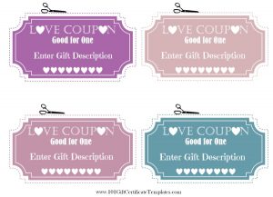 Free Editable Love Coupon Template | Love Coupon Maker