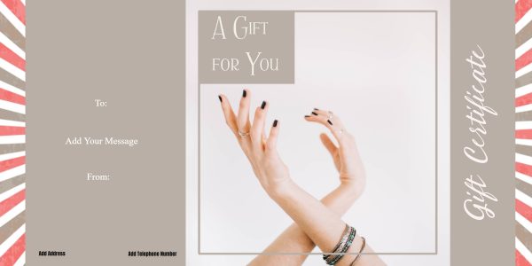 Nail voucher template free