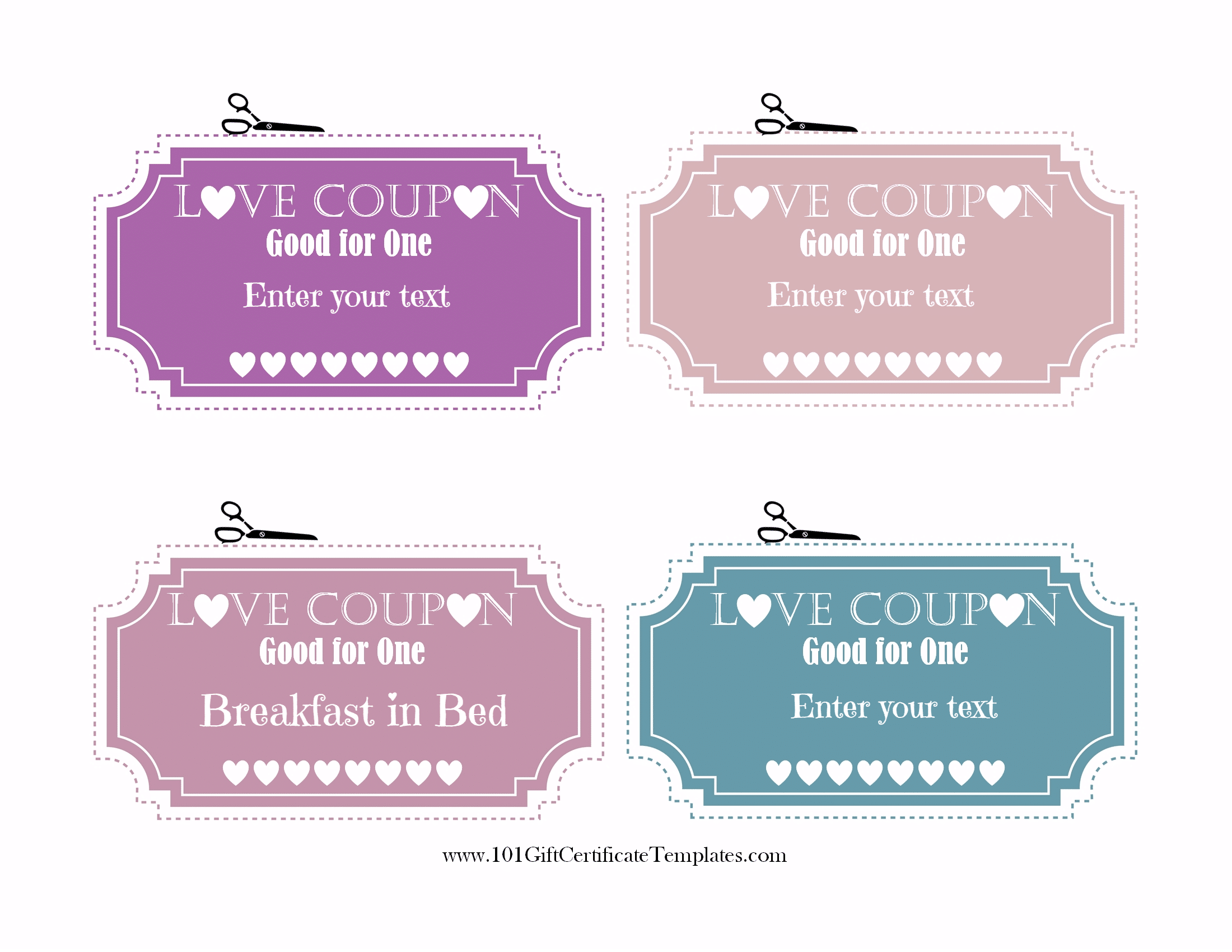 Romantic Coupon Book Template In Coupon Book Template Word