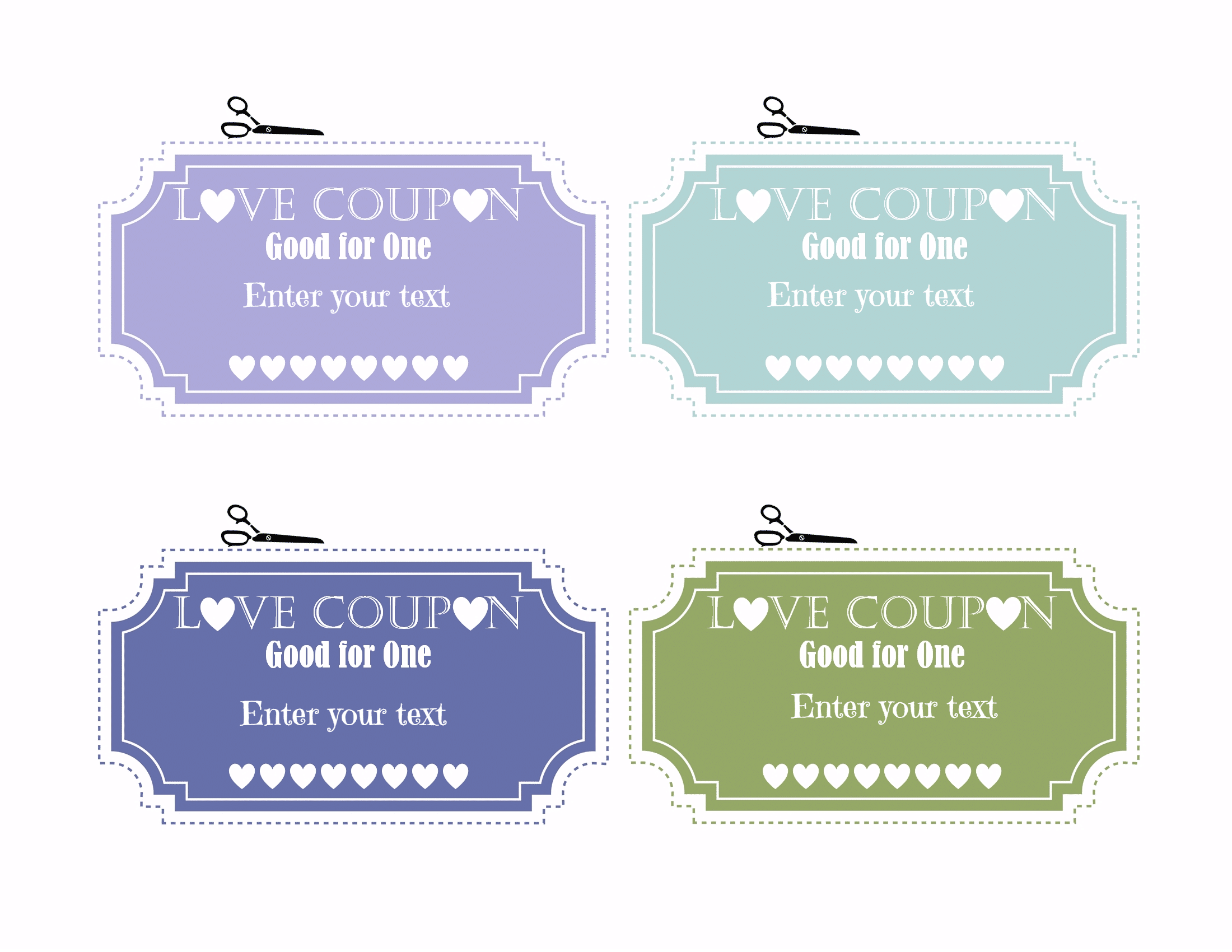 Free Editable Love Coupons For Him Or Her