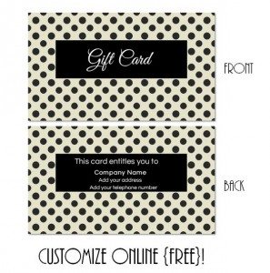 FREE Gift Card Template | Create Gift Cards Online