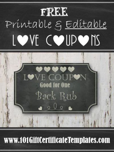 Free Editable Love Coupon Template Love Coupon Maker