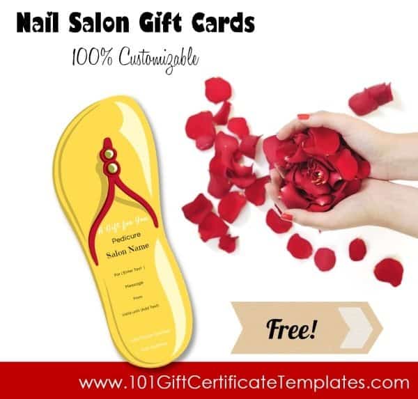 nail salon gift certificates