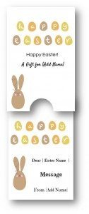 Easter Gift Card Template | Customize with Your Text and/or Pictures