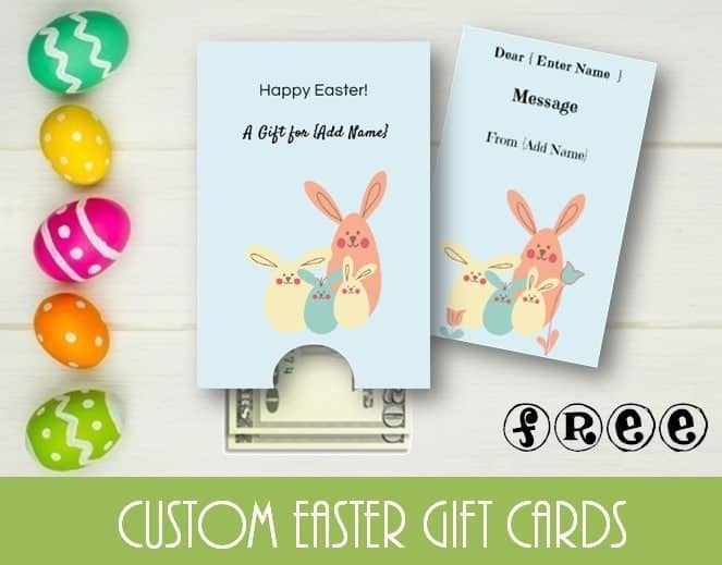 Easter gift cards