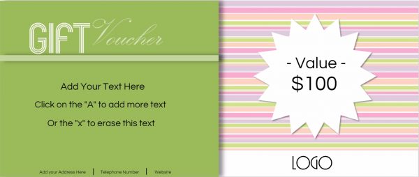 Stripes in different shades of pastel colors with text that can be personalised.