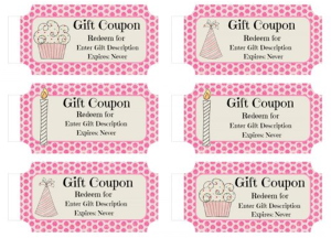 Birthday Coupon Book