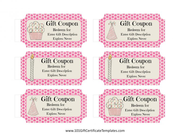 FREE Birthday Coupon Template - Customize Online &amp; Print