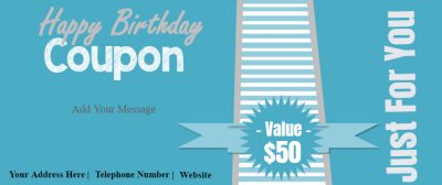 FREE Birthday Coupon Template - Customize Online &amp; Print