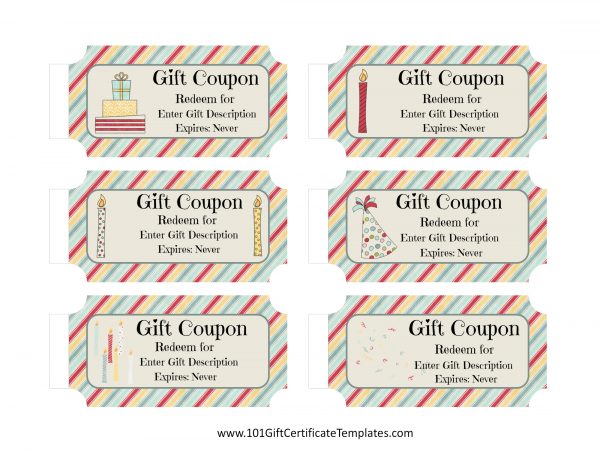 Birthday coupon template