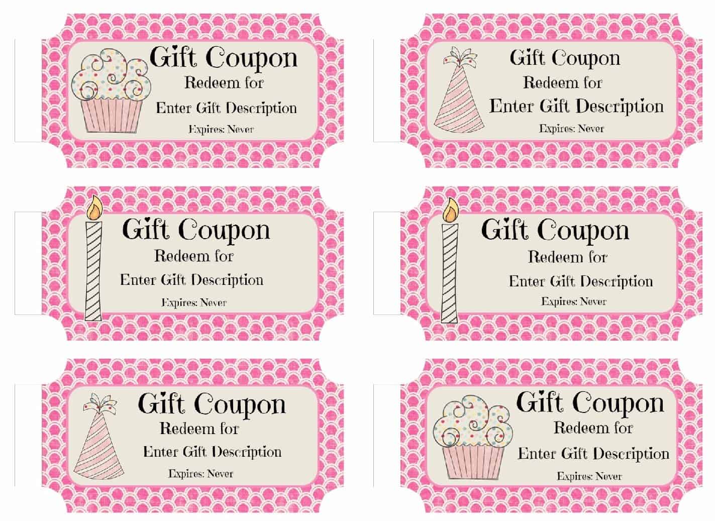 Free Birthday Coupon Template Customize Online Print At Home