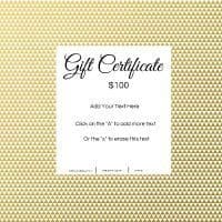 Free gift certificate template