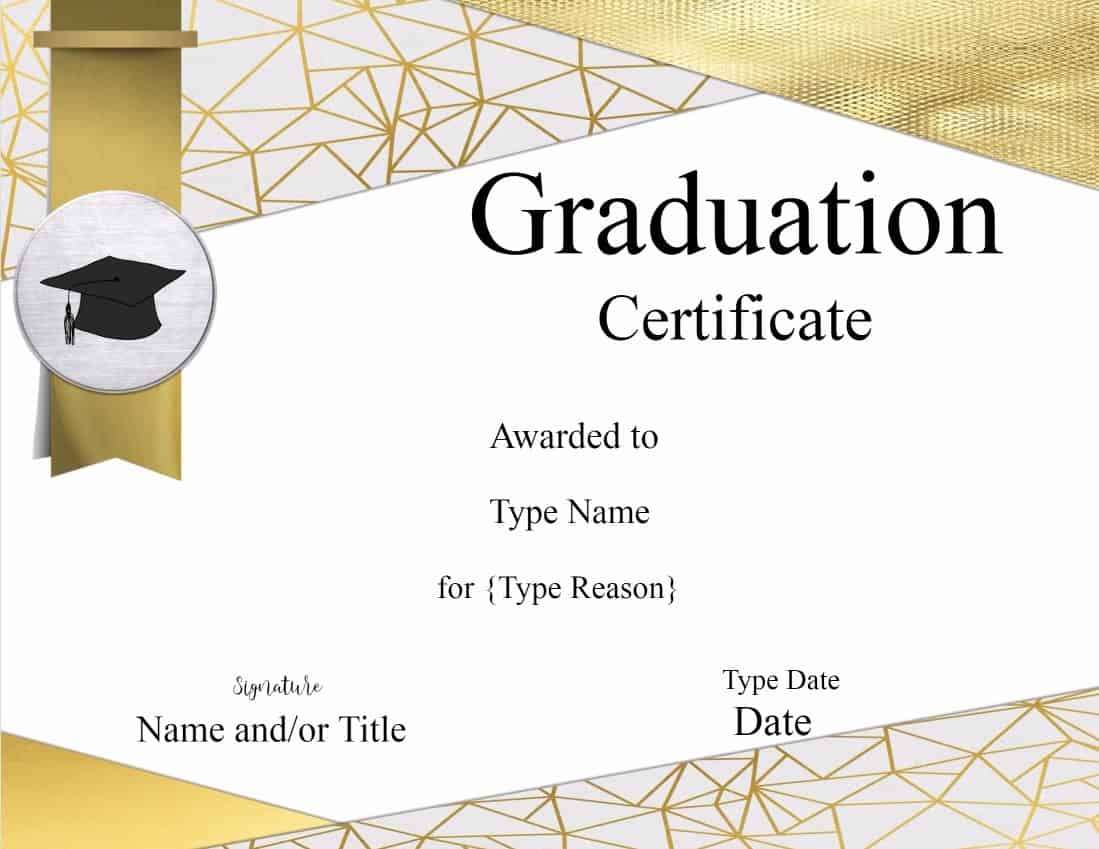 Graduation Certificate Template  Customize Online & Print