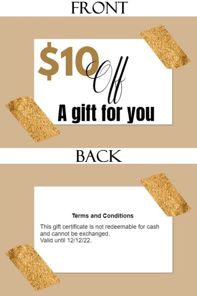 FREE printable gift certificate templates | Customize then Print