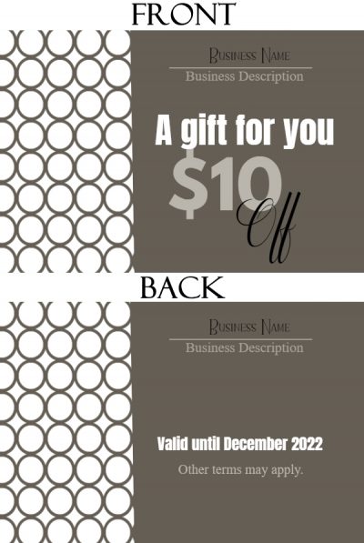 FREE printable gift certificate templates | Customize then Print