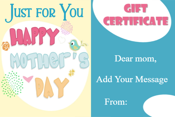 FREE Mother's Day Gift Certificate Templates | Customize Online