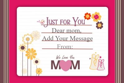 Gift card for mom
