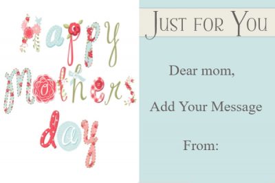 Mother's Day Gift Certificates