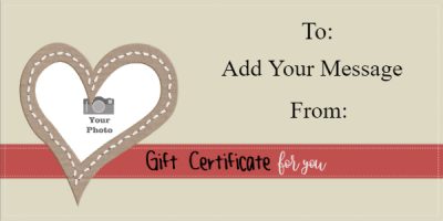 valentines gift certificate