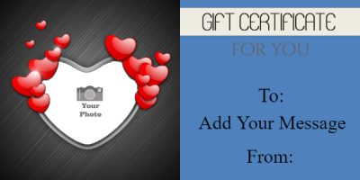 valentines day massage coupon template