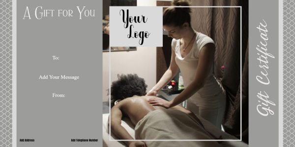 free blank massage gift certificates